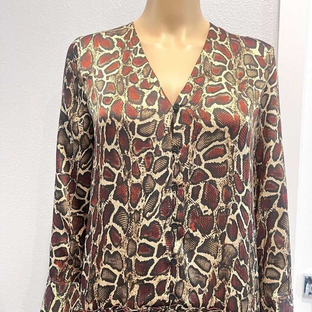 Zara Women’s Button Front Long Sleeve Dress Tunic… - image 5