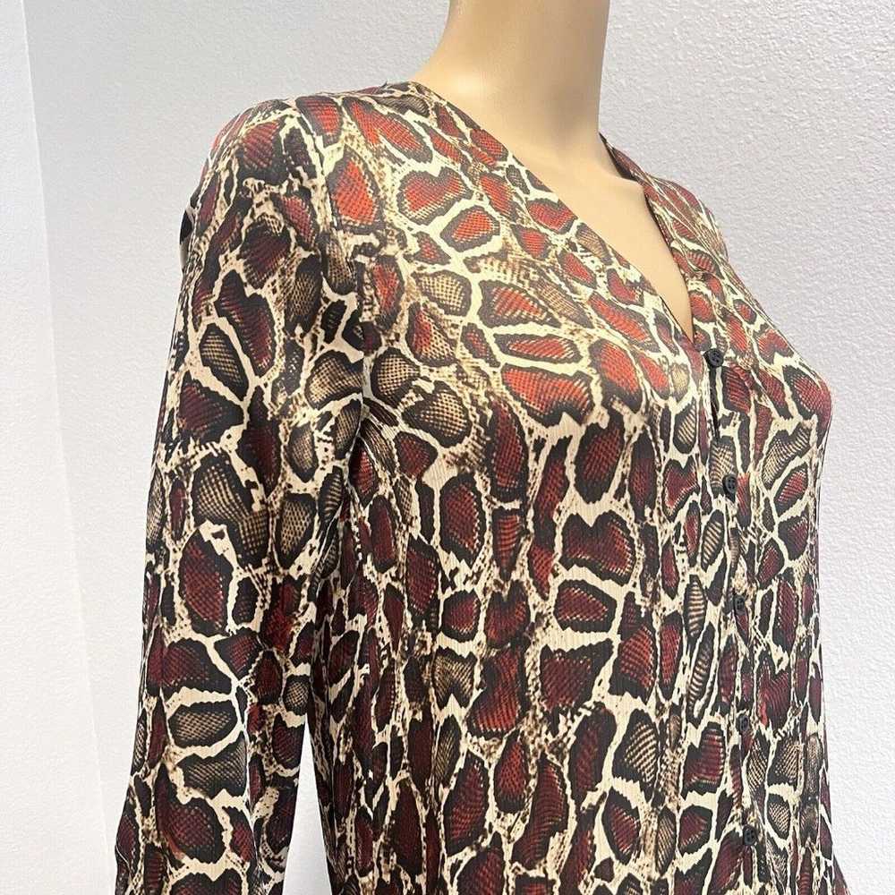 Zara Women’s Button Front Long Sleeve Dress Tunic… - image 7