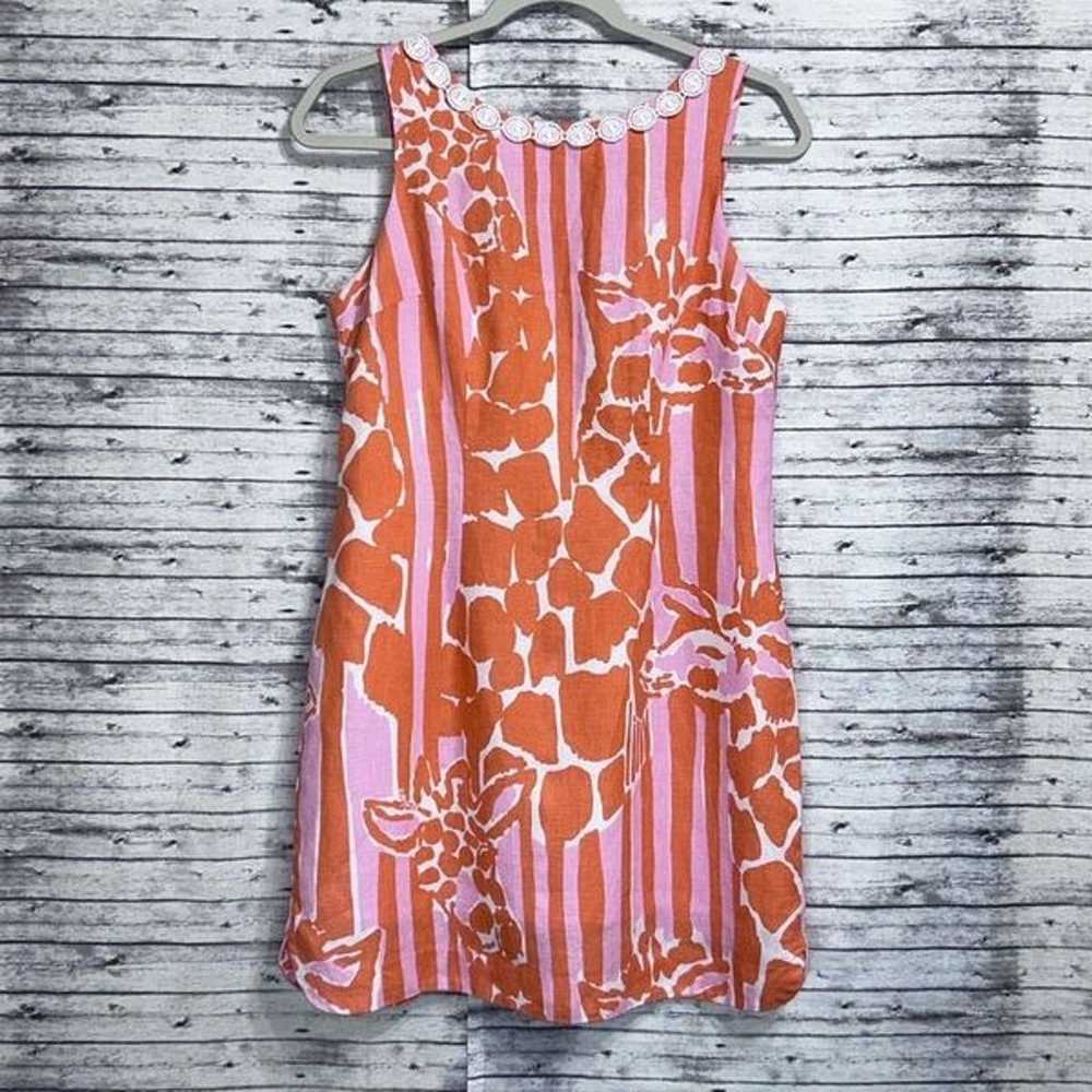 Lilly Pulitzer for Target Linen Shift Dress Giraf… - image 1
