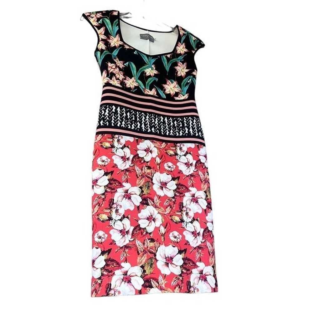 CLOVER CANYON neoprene bodycon midi dress Floral … - image 3