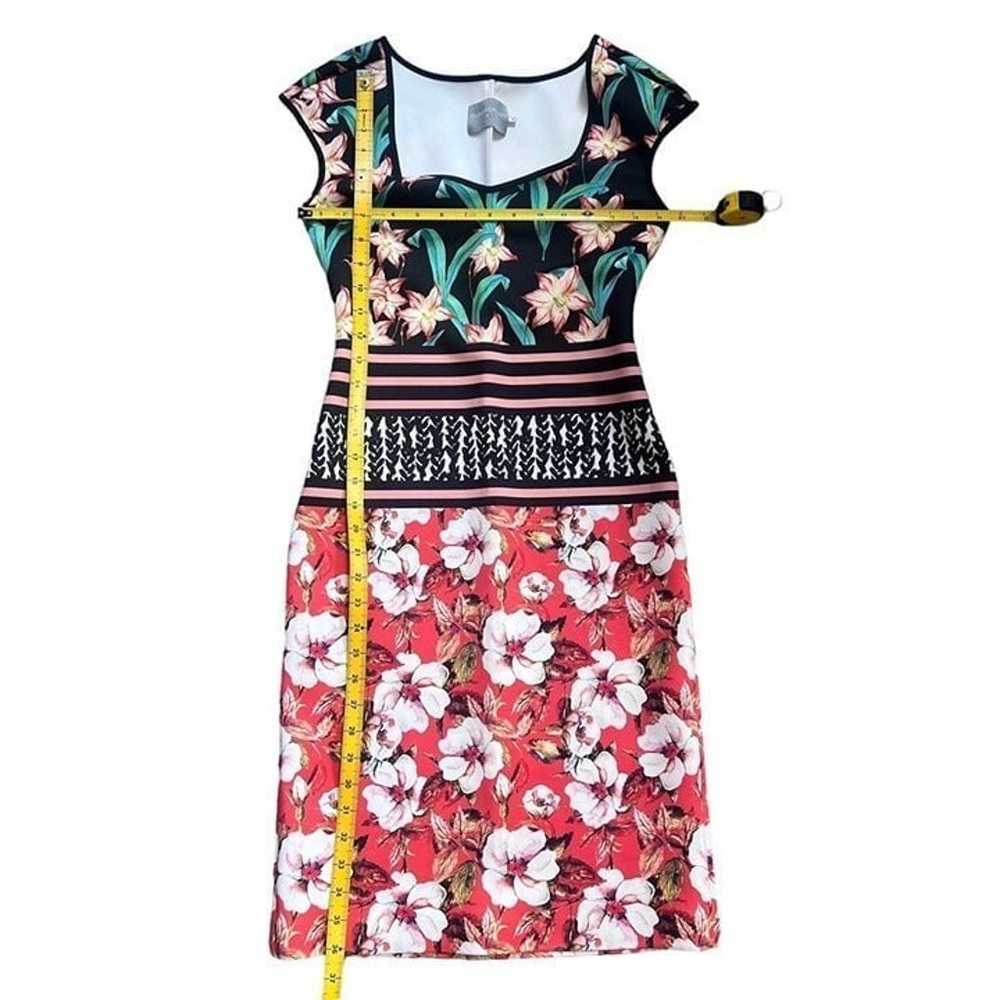 CLOVER CANYON neoprene bodycon midi dress Floral … - image 5