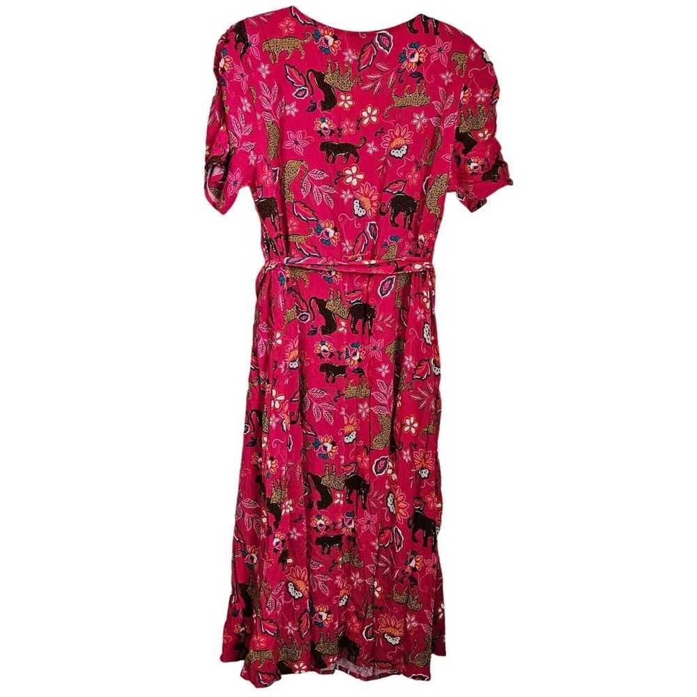 Torrid Midi Dress Size 00 Medium Rayon Slub Butto… - image 6