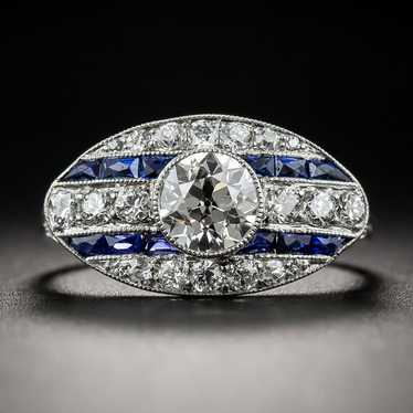 Shreve & Co. Art Deco Diamond and Calibre Sapphir… - image 1