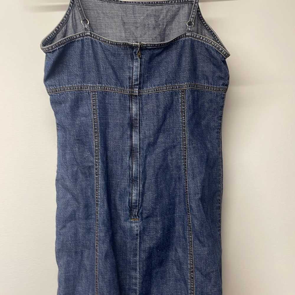 Vintage Blue Denim Cami Dress Size 10 - image 3