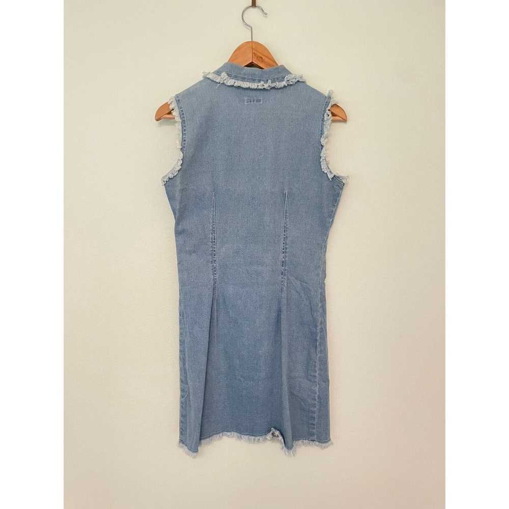 Vintage Stefano Womens Dress Size Large Denim Str… - image 3