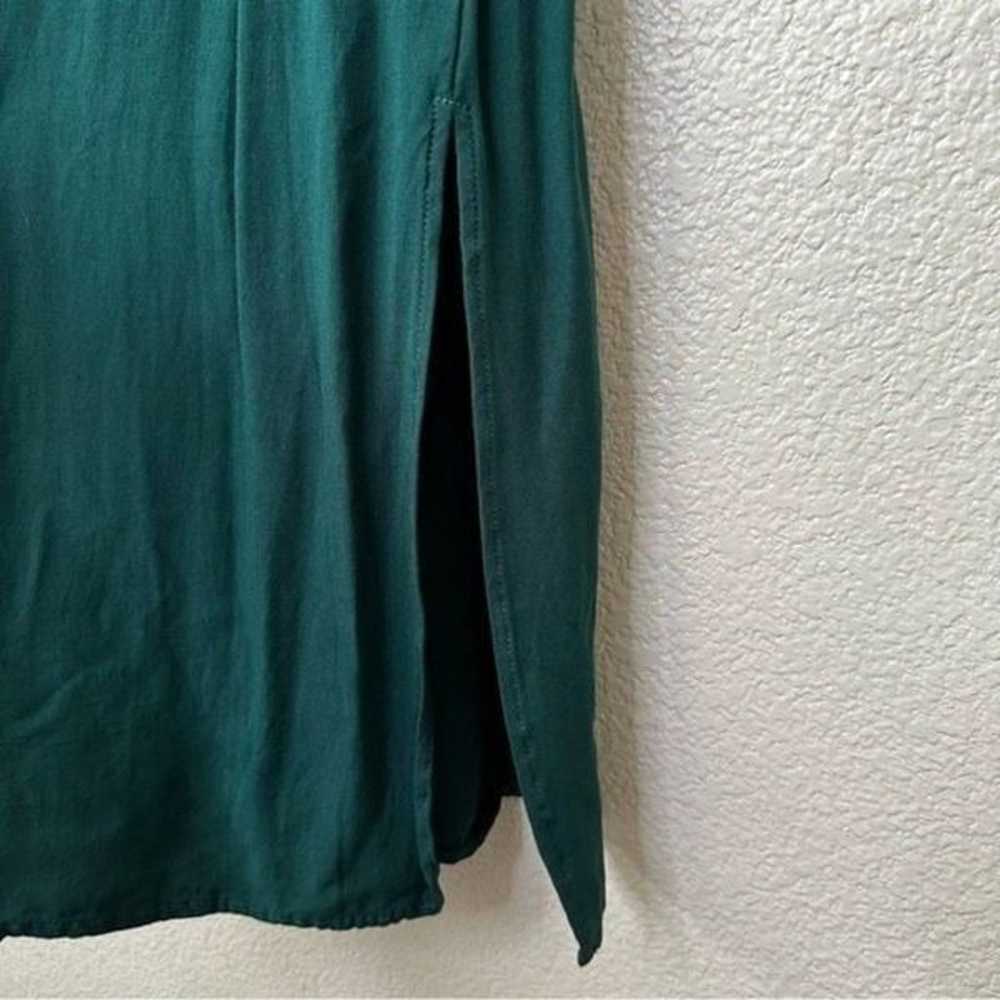 JustFab Green Half Button Long Sleeves Midi Dress - image 6