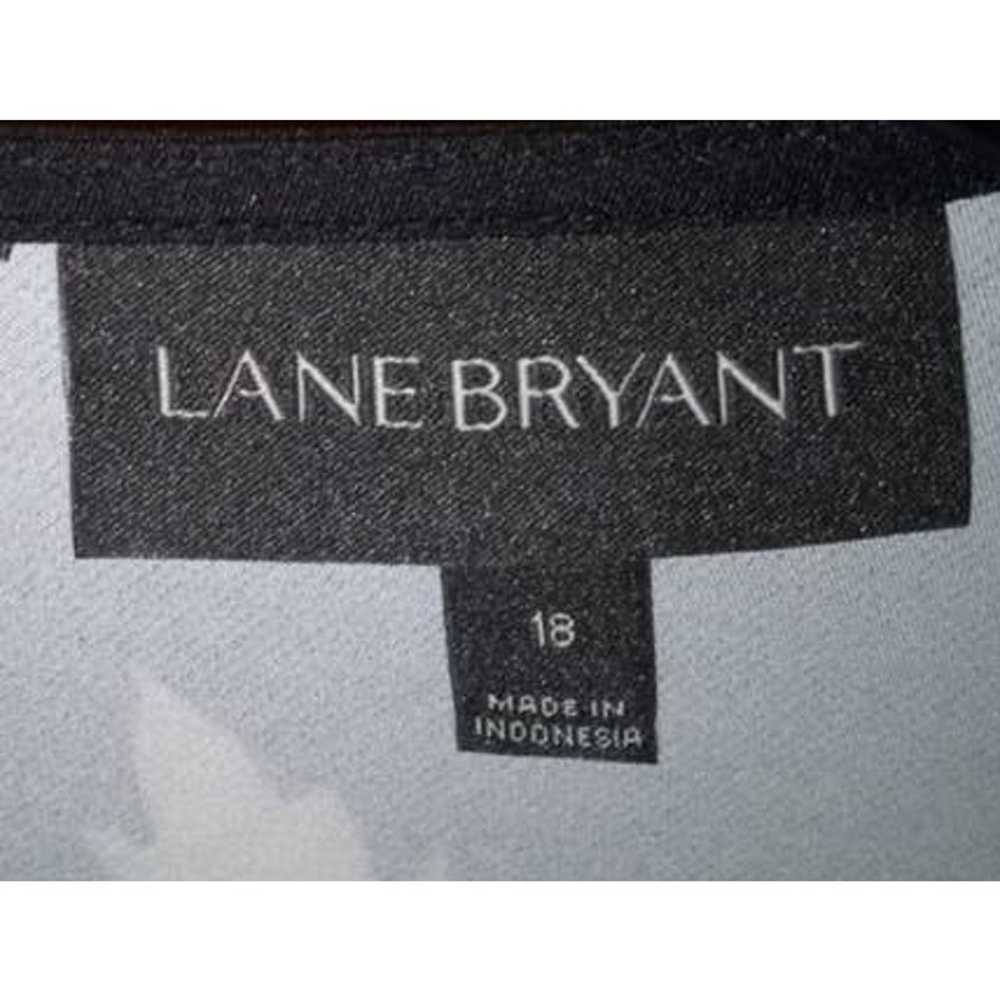 Lane Bryant Women 18 Black & Pink Floral A-line A… - image 3