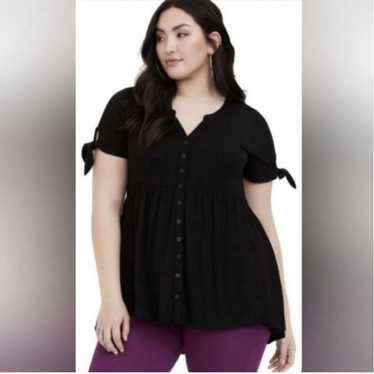 Women's Torrid Black Button Up Dress Size 2X - image 1