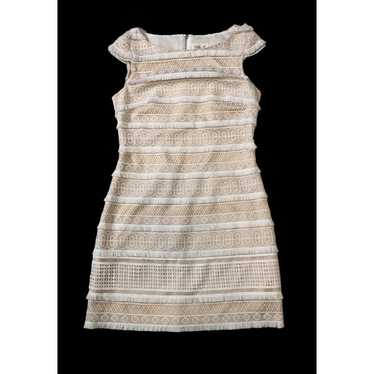 Eliza J White & Nude Crochet Women's Dress - SZ 4 