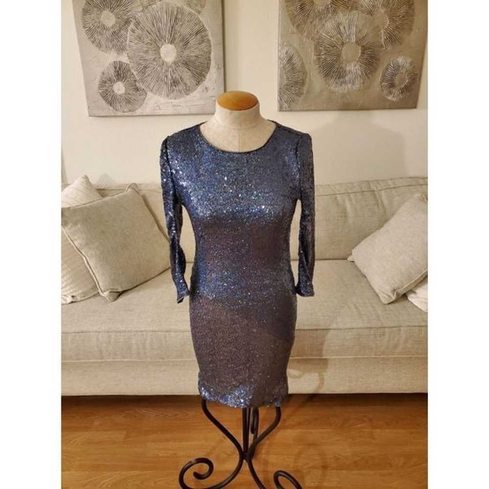 Leith Sequin Body-Con Minidress sz Med - image 5