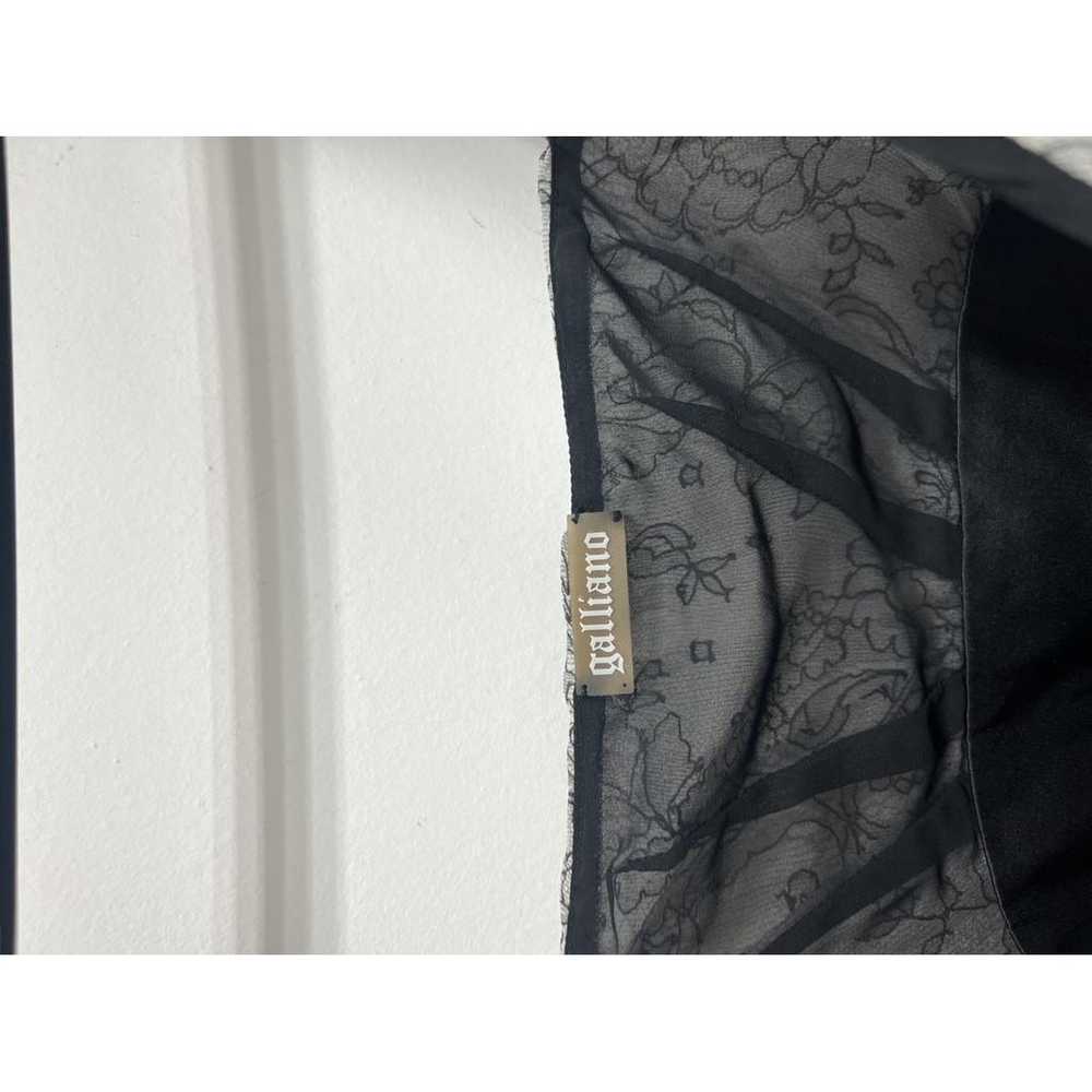 Galliano Silk mini dress - image 5