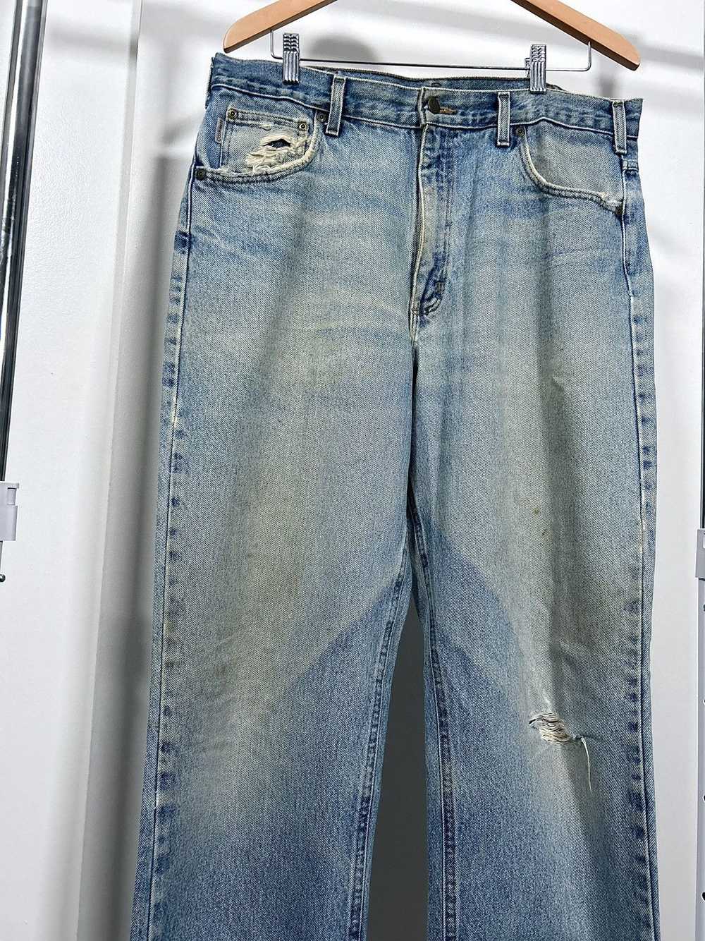 Carhartt × Vintage Vintage Thrashed Carhartt Jeans - image 2