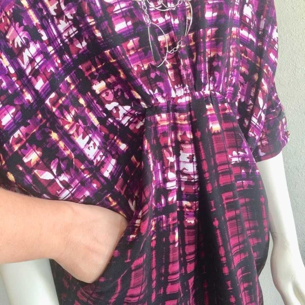 Anthro Maeve plaid mini dress pockets XS - image 4