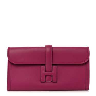 HERMES Swift Jige Elan 29 Clutch Rose Pourpre - image 1