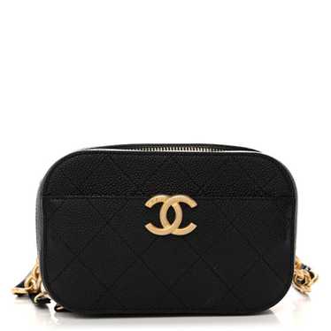 CHANEL Caviar Quilted Waist Bag Black
