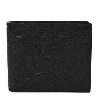 GUCCI Piuma Calfskin Jumbo GG Embossed Wallet Bla… - image 1