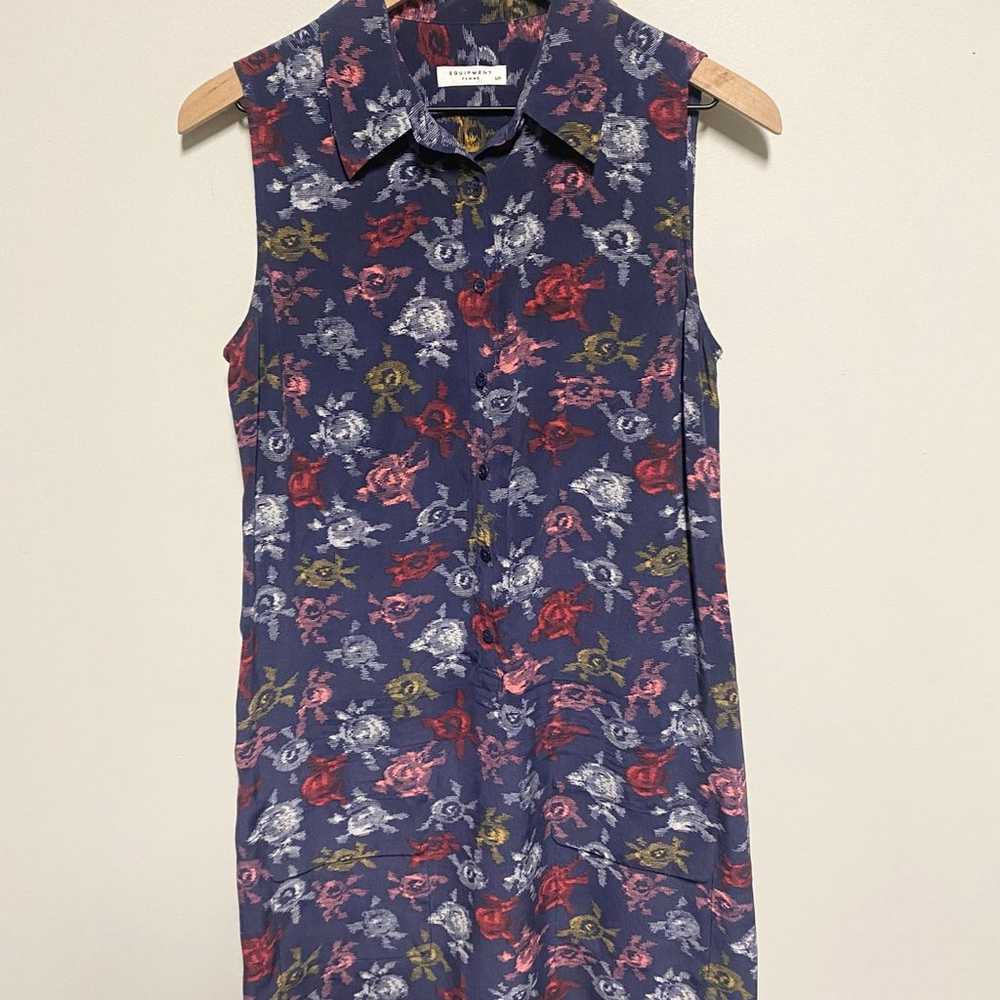 Equipment Lucida Sleeveless Floral Print Dress Sz… - image 3