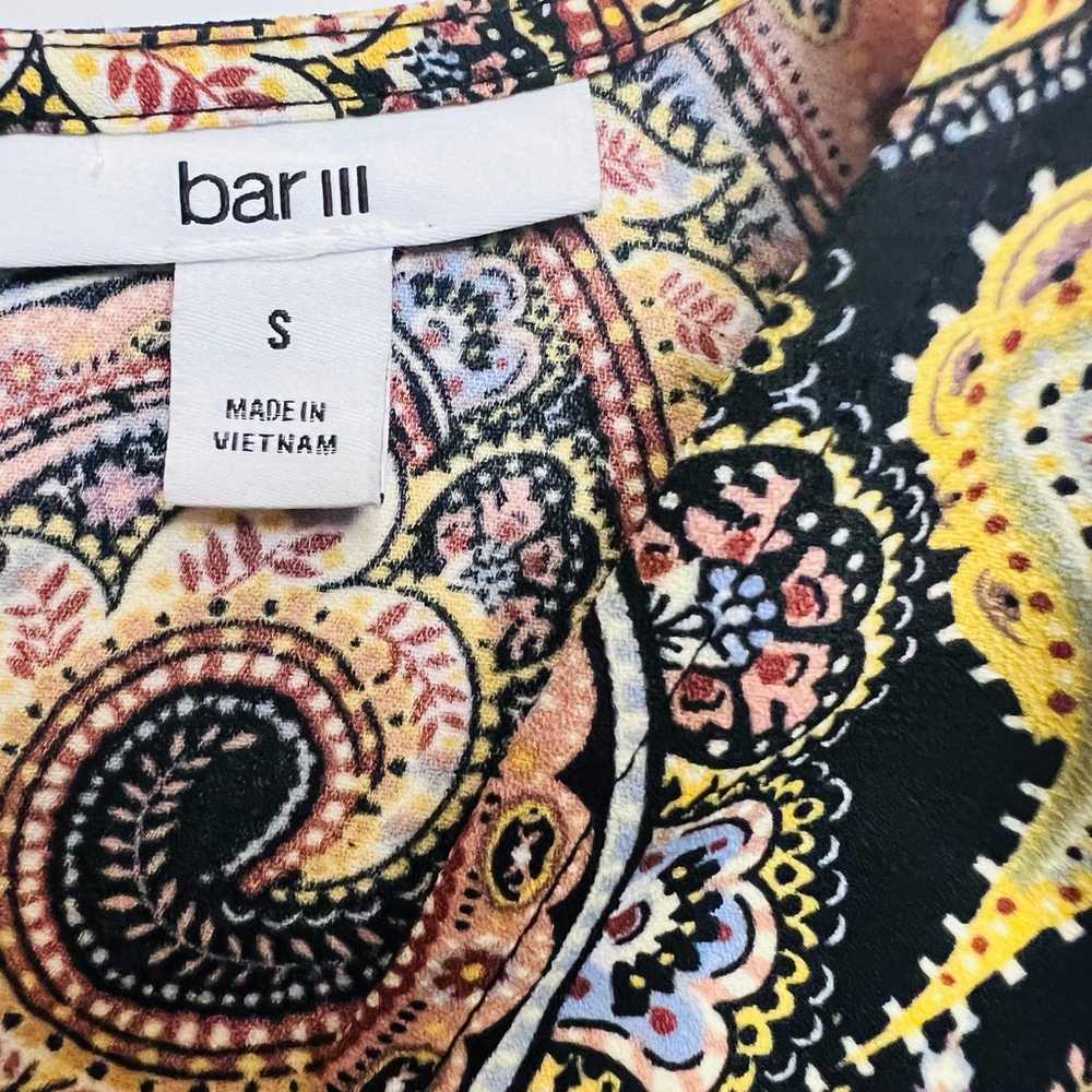 Bar lll Paisley Print Short Sleeve Maxi Dress S S… - image 6