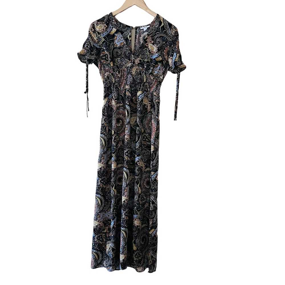 Bar lll Paisley Print Short Sleeve Maxi Dress S S… - image 7