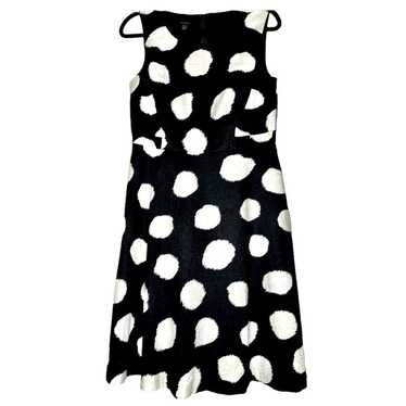 Talbots Large Polka Dots Dress Size 8 Black White… - image 1