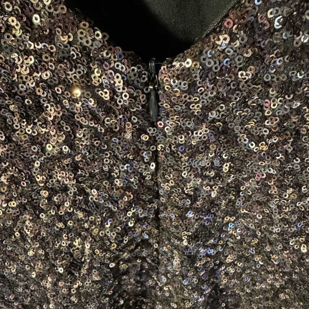 Copper/gold/black sequin Dress the Population Med… - image 3