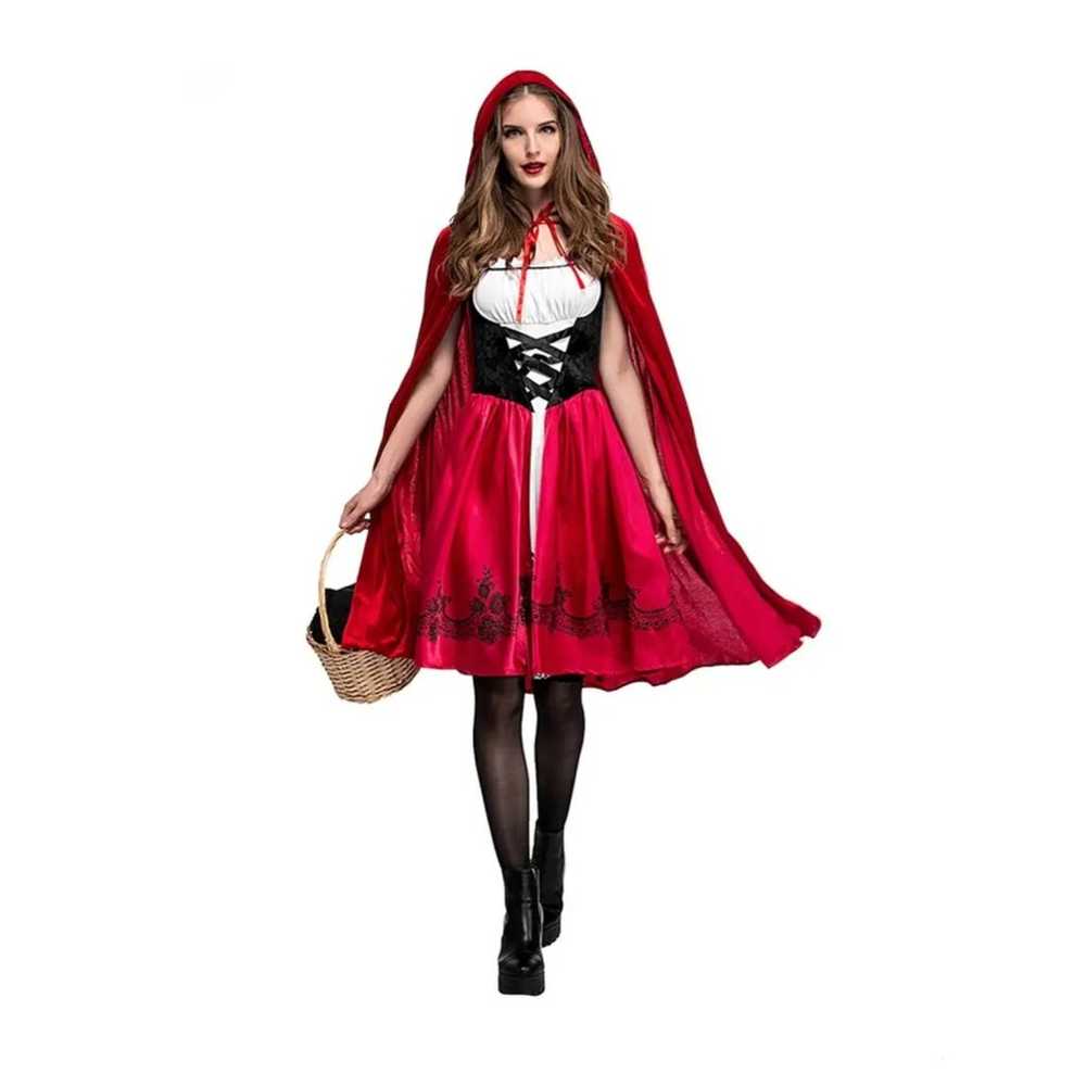 Women's Halloween Cosplay Red Riding Hood Dress W… - image 2