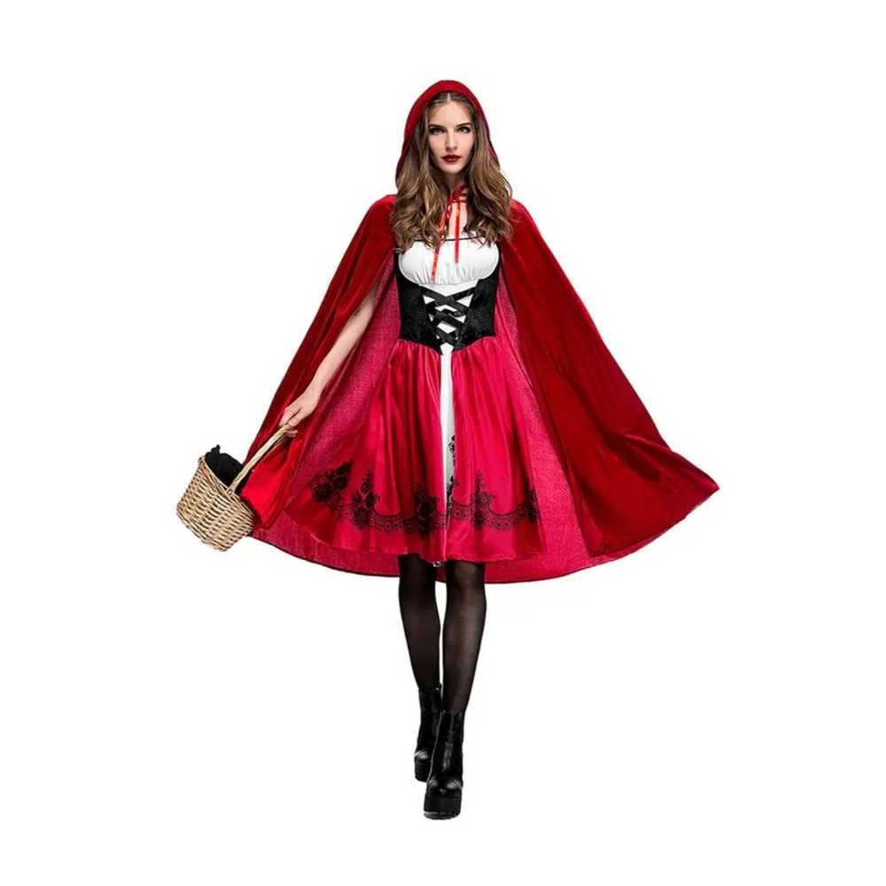 Women's Halloween Cosplay Red Riding Hood Dress W… - image 3