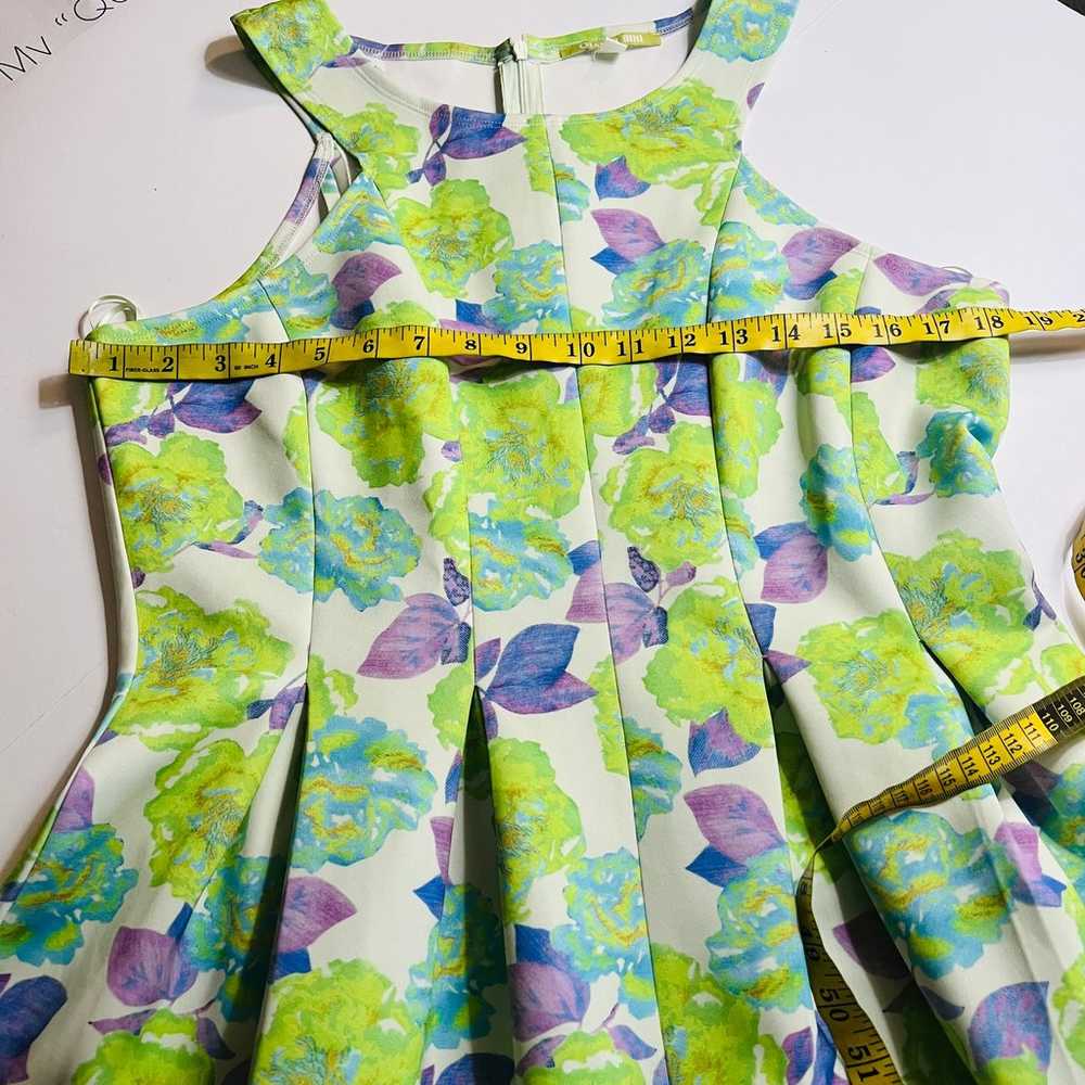Gianni Bini Floral Scuba Sleeveless Pleated Dress… - image 6