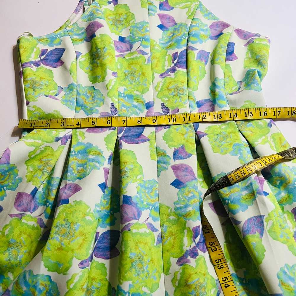 Gianni Bini Floral Scuba Sleeveless Pleated Dress… - image 7