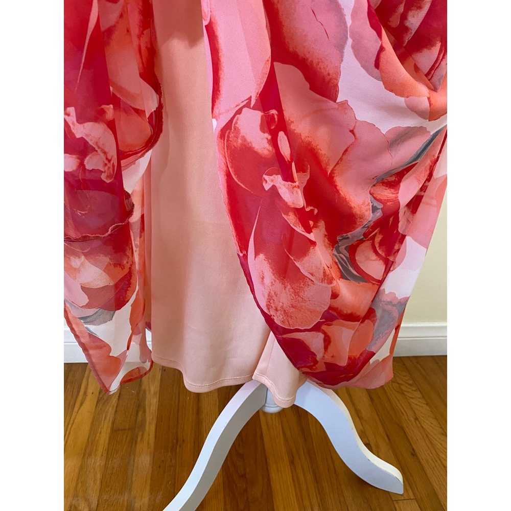 Eliza J Women's midi dress chiffon size 12 sleeve… - image 8