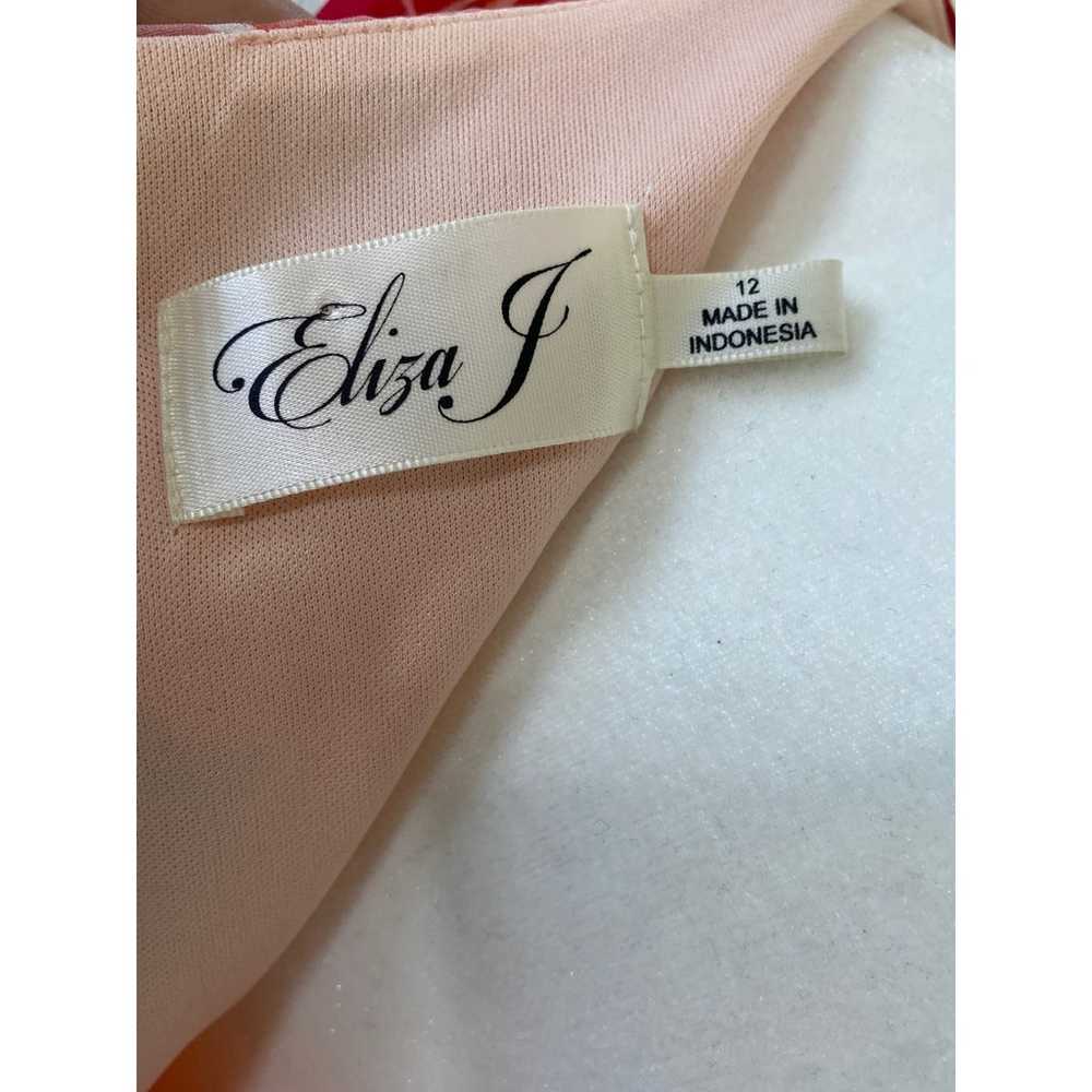 Eliza J Women's midi dress chiffon size 12 sleeve… - image 9