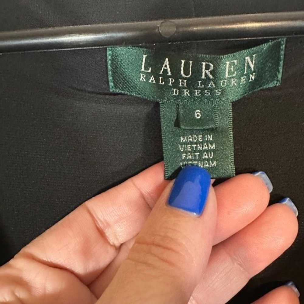Lauren Ralph Lauren Black Layered Front Short Sle… - image 6