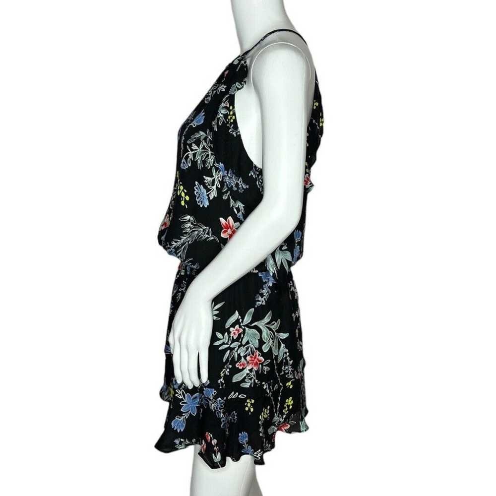Parker Dress Womens Small Black Multicolor Floral… - image 3