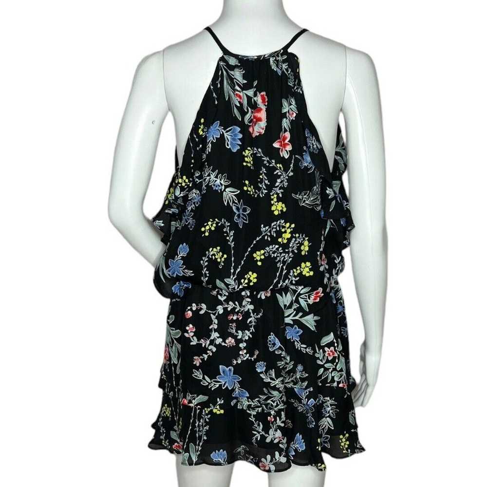 Parker Dress Womens Small Black Multicolor Floral… - image 4