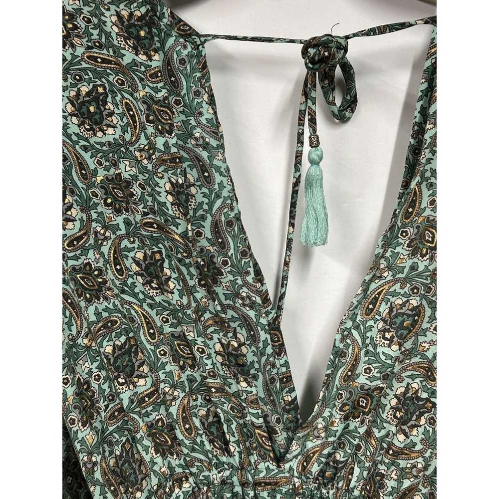 Ananda Wild Silk Blend Paisley Print Maxi Dress E… - image 3