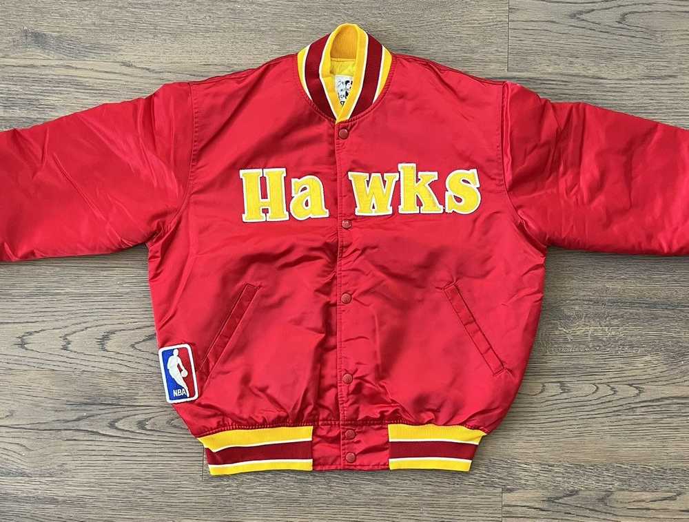 Starter Vintage 80s Atlanta Hawks Starter Jacket … - image 2