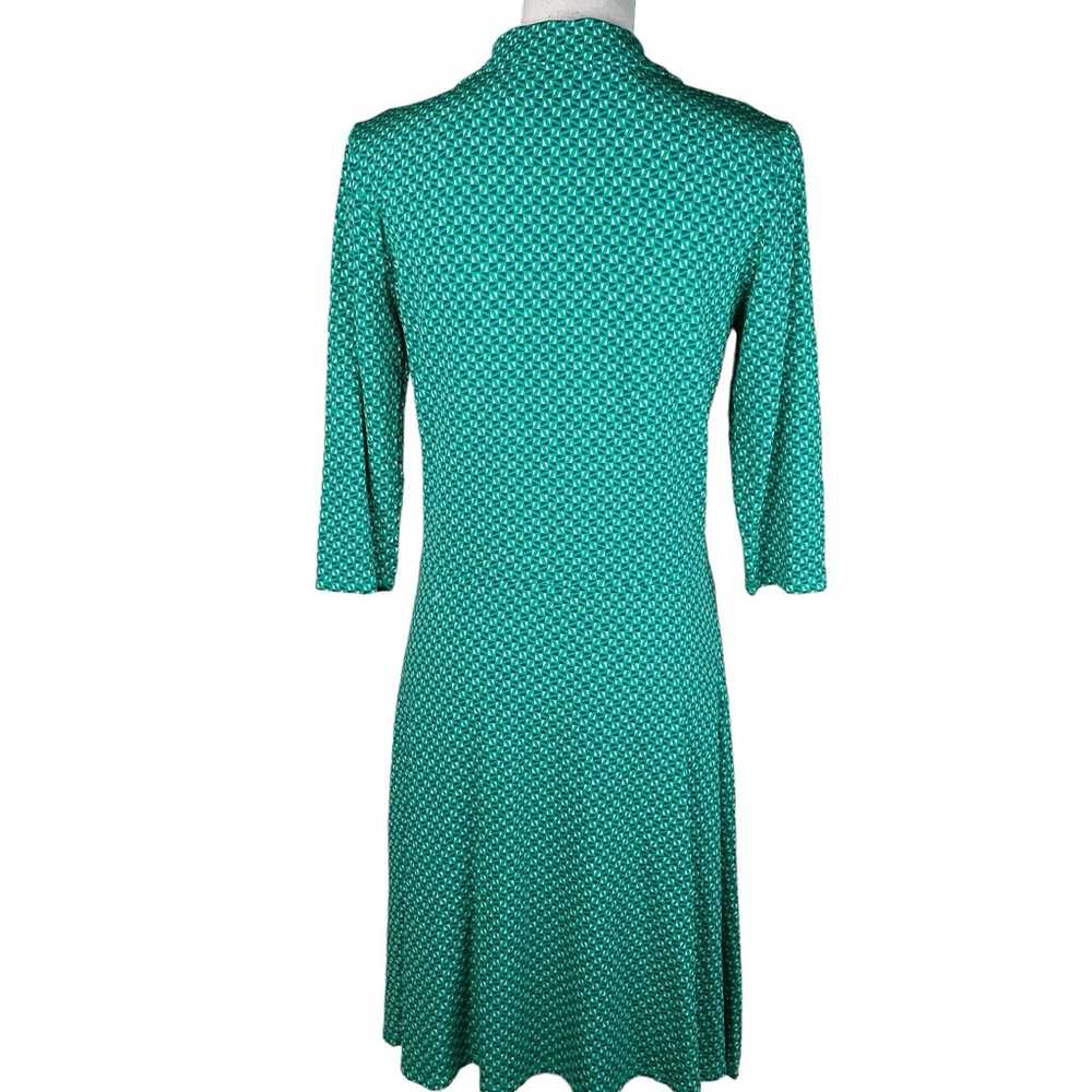Leota Anchors Aweigh Faux Wrap Dress Geometric Na… - image 5