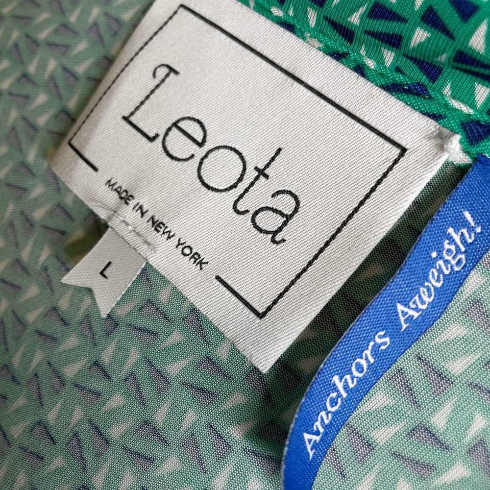 Leota Anchors Aweigh Faux Wrap Dress Geometric Na… - image 6
