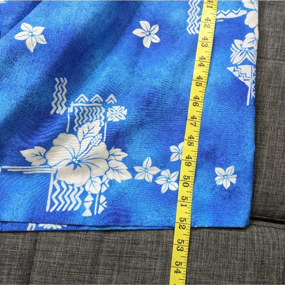 Hilo Hattie Maxi Hawaiian Floral Dress Large ? Bl… - image 11
