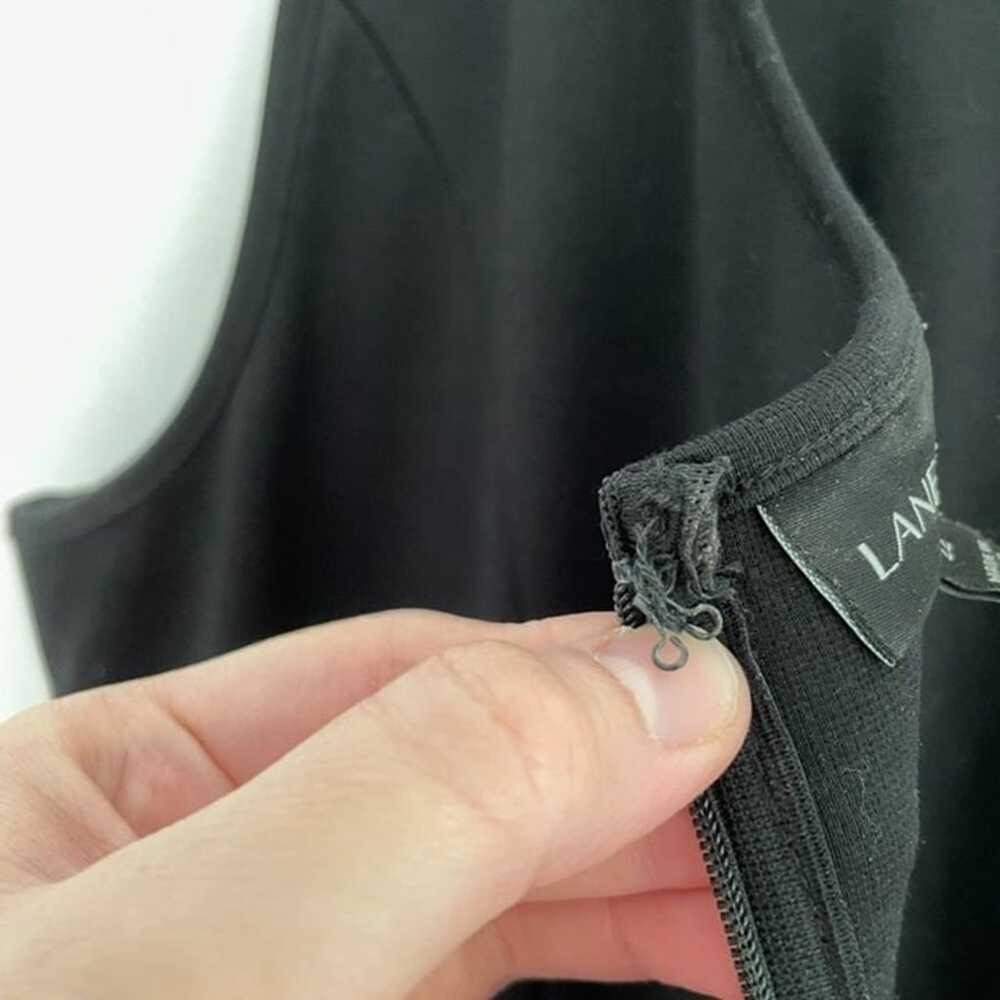 LANE BRYANT Plus Size Black Faux Leather Fringe D… - image 9