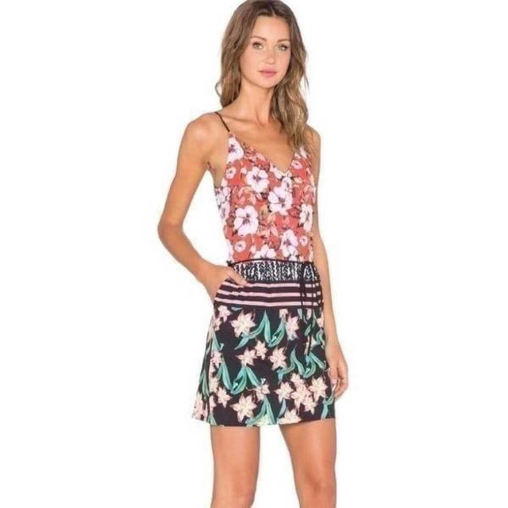 Clover Canyon Cami Mini Dress Pockets Mixed Print… - image 10