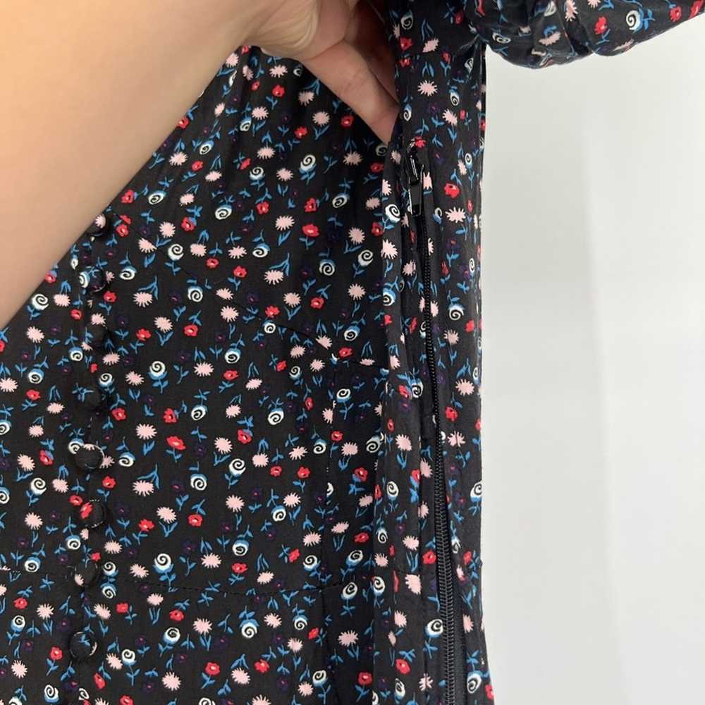 ModCloth Black Floral Button Front Maxi Dress - image 5