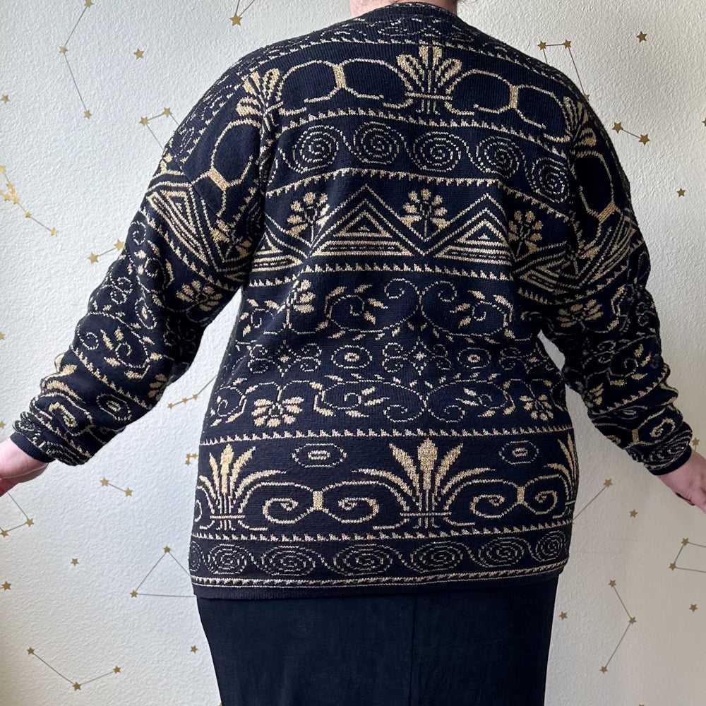 antique gold sweater - image 4