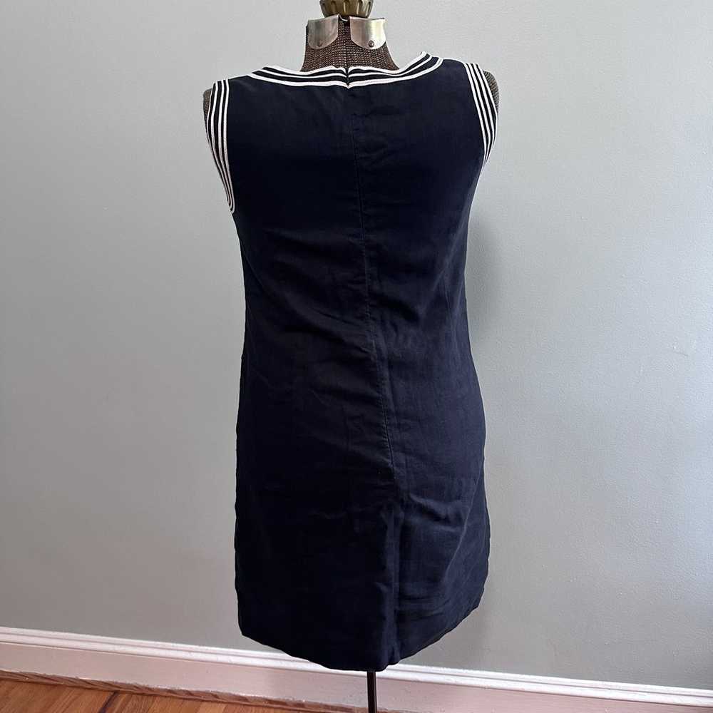 Michael Michael Kors navy linen sheath dress size… - image 2