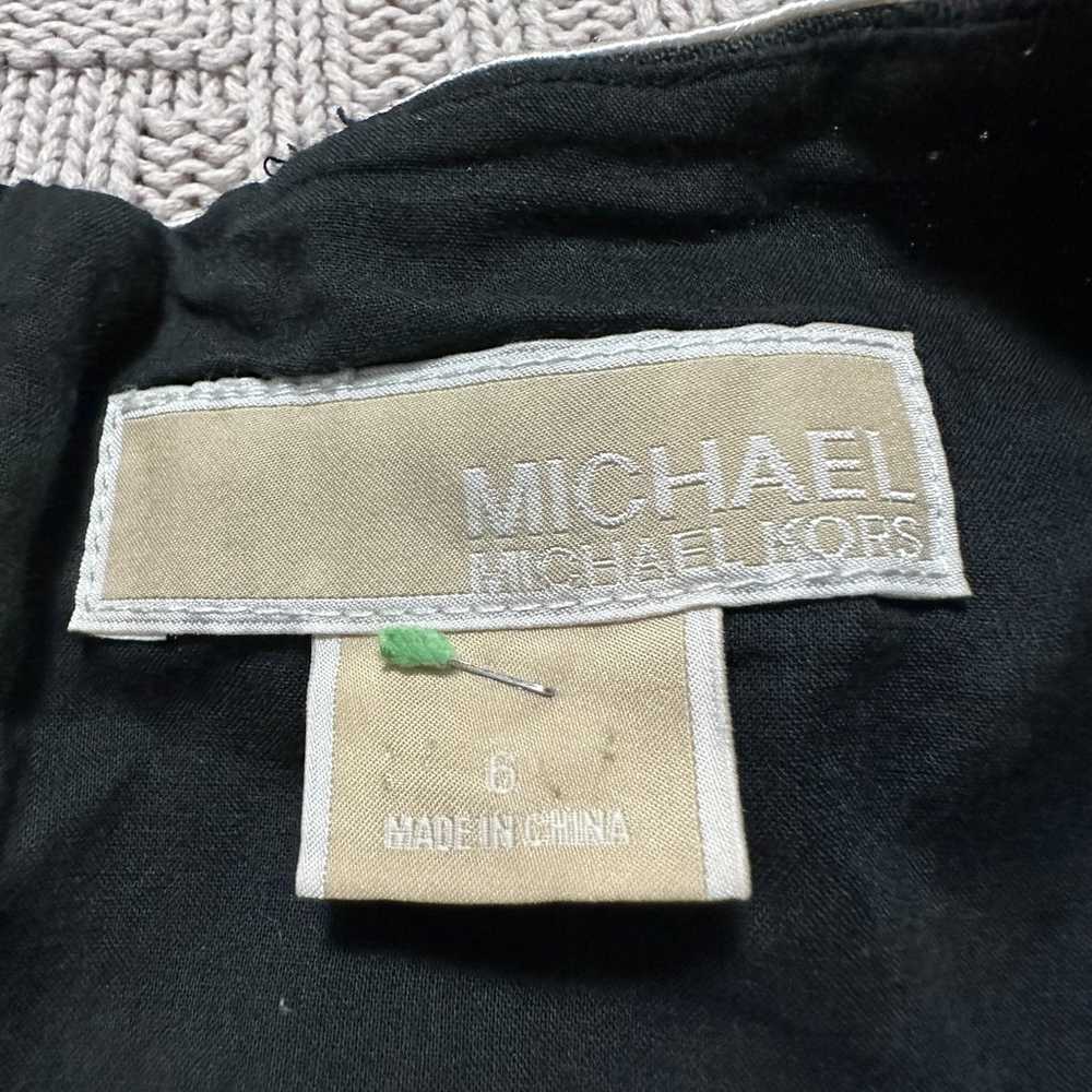 Michael Michael Kors navy linen sheath dress size… - image 3