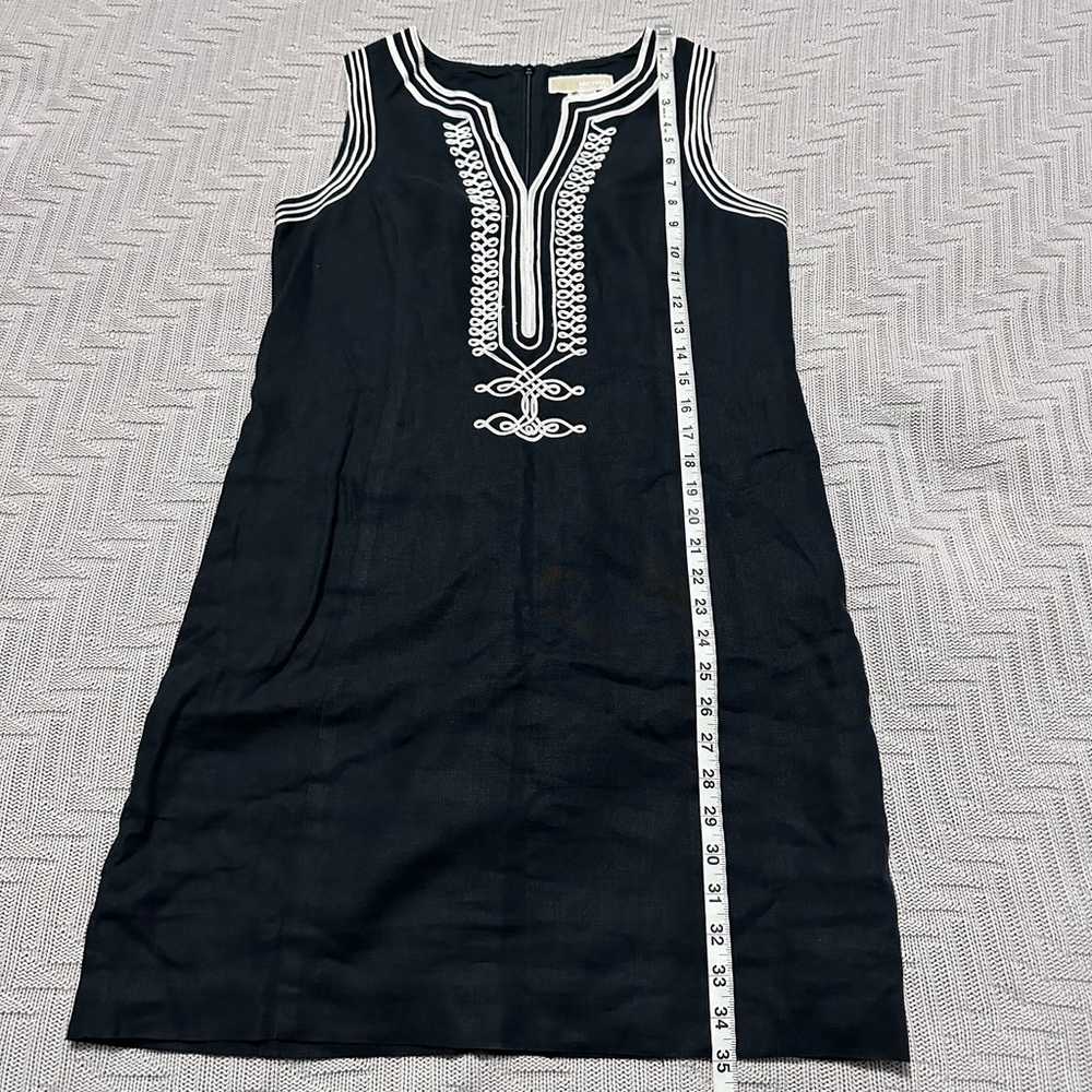 Michael Michael Kors navy linen sheath dress size… - image 6
