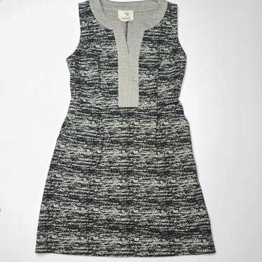 Tabitha 10 Gray Black Midi Zip Dress - image 1