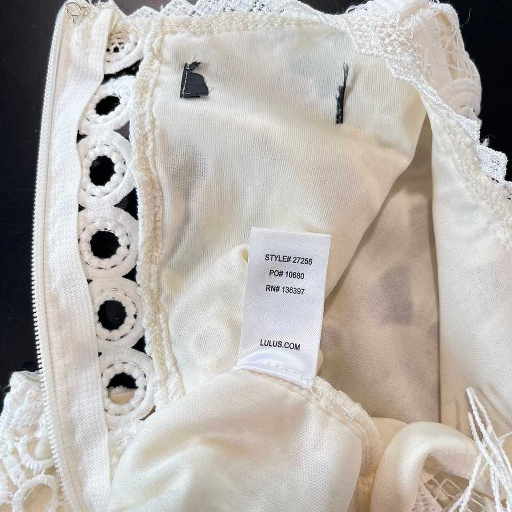 Lulus Kenna White Crochet Lace Sleeveless Bodycon… - image 11