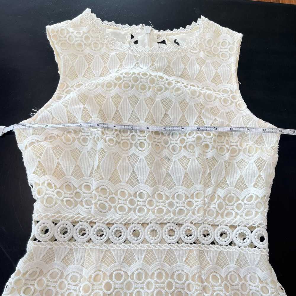 Lulus Kenna White Crochet Lace Sleeveless Bodycon… - image 9