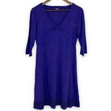 Horny Toad Blue Rosalinda V-Neck Dress Size Medium - image 1